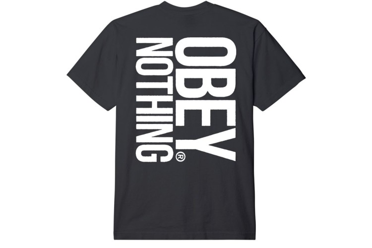 Obey Nothing Heavyweight T-Shirt - Vintage Black 