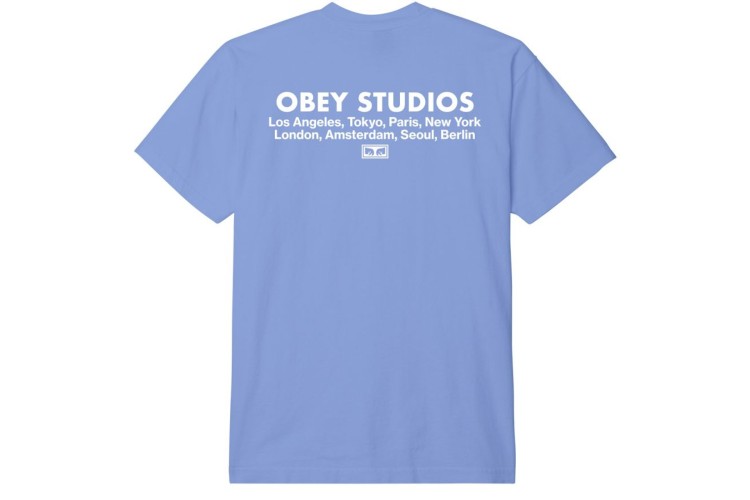 Obey Studios Eye Heavyweight T-Shirt - Hydrangea 